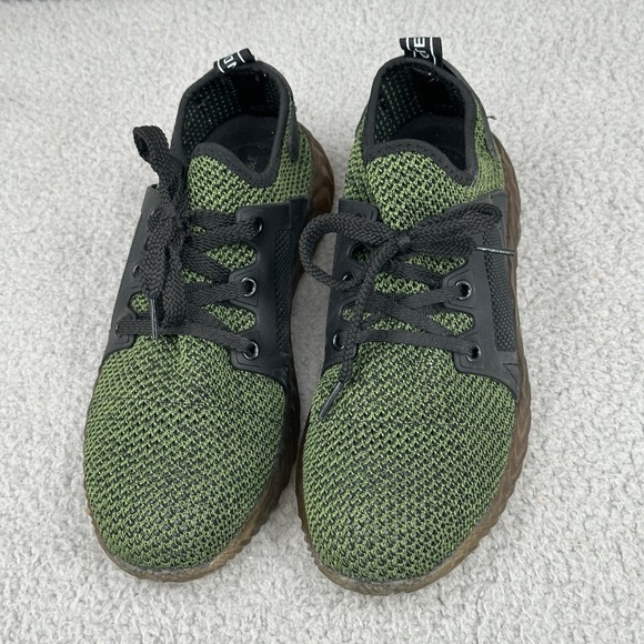 INSTRUCTIBLE Ryder Sneakers Mens Sz 9 Green Black Steel Toe Safety Work Shoes - Picture 3 of 11